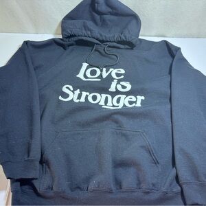 Black Hoodie with White Print